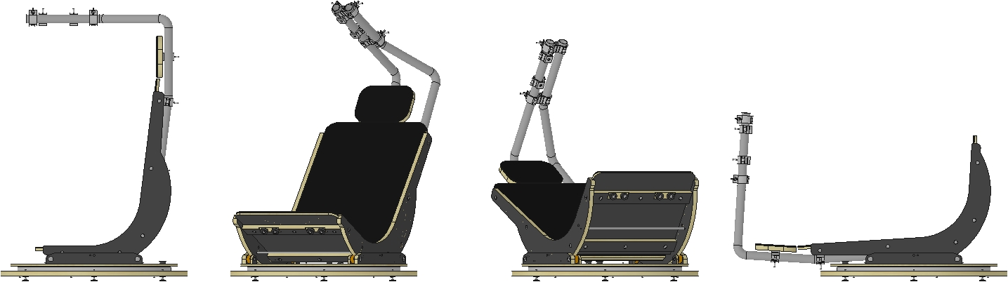 Neowise chair to scan the skies with binoculars - in motion Neowise chair to scan the skies with binoculars - in motion